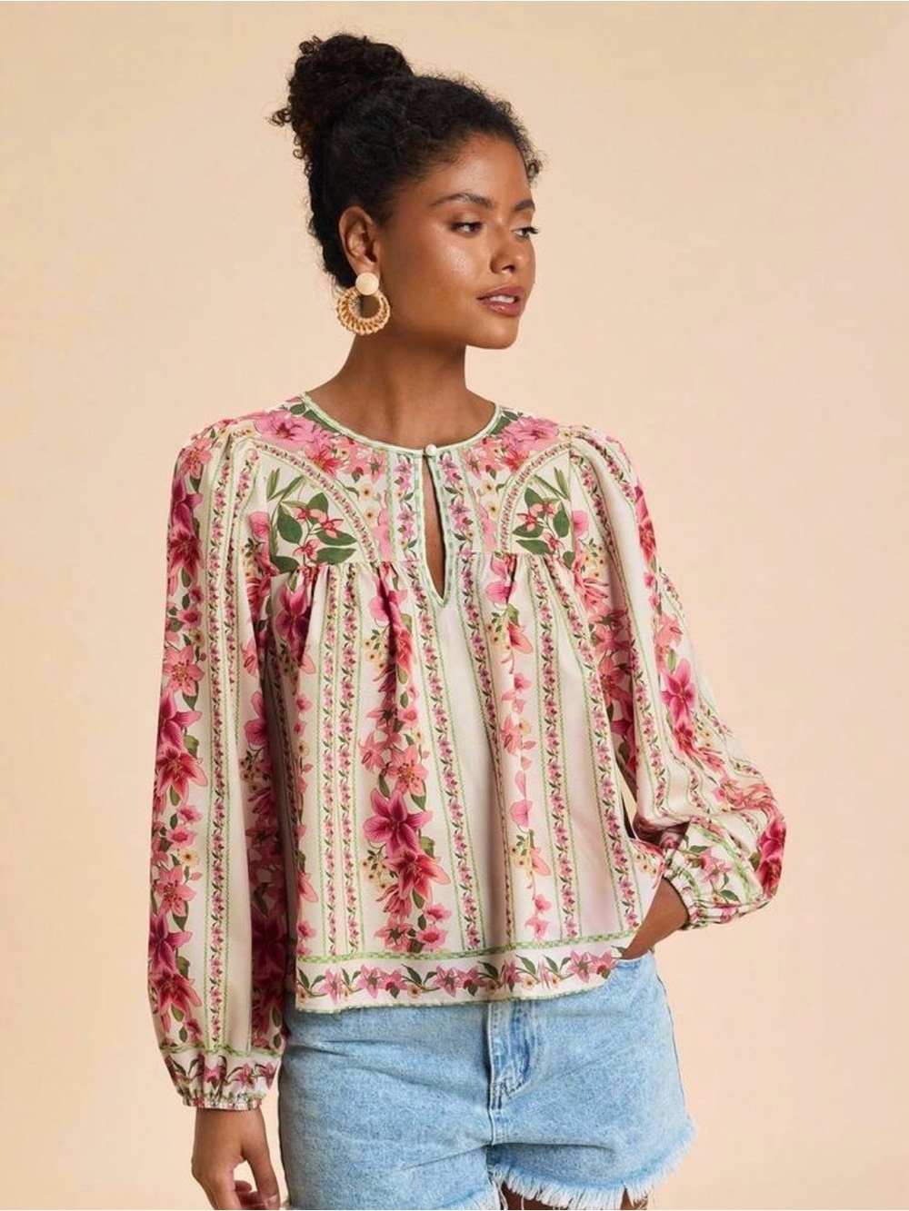 New Floral Boho Blouse XL